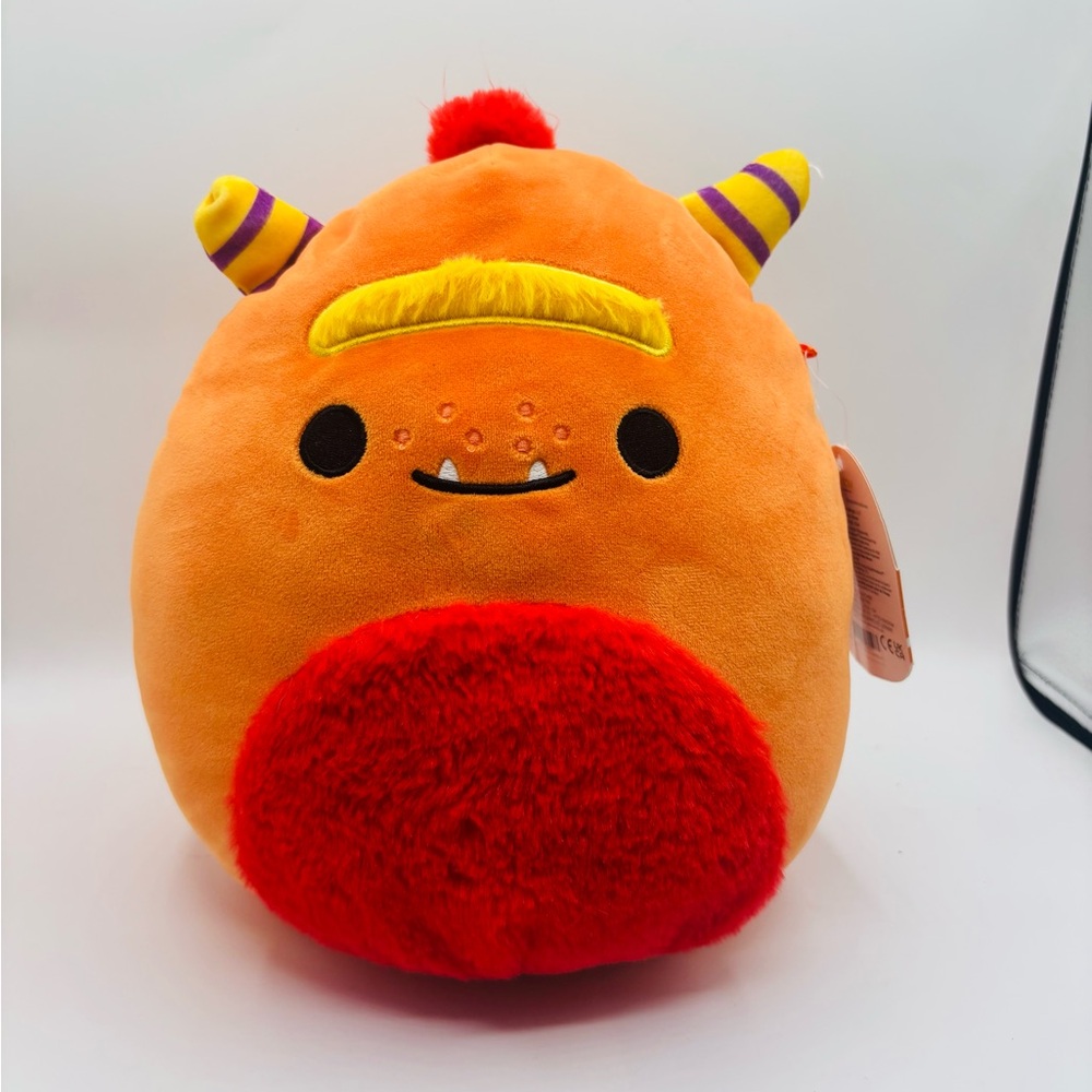 NWT Squishmallows Ernest the Orange Monster Halloween Plush